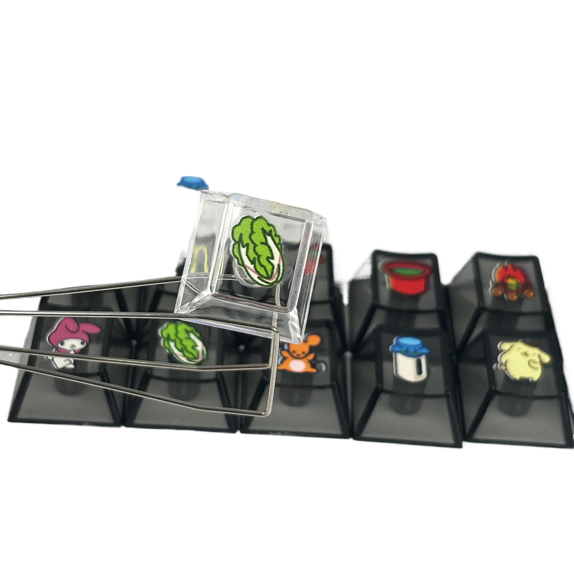 Transparent Color Keycaps Backlit PC Keycap Custom Pattern for custom mechanical keyboard keycap sourcing product gallery image 2
