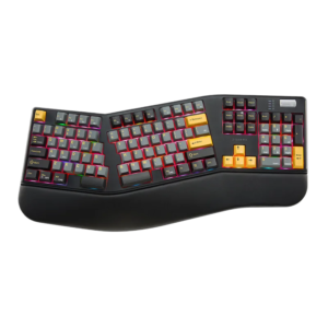 Ergonomic Split Mechanical Keyboard, Wireless Bluetooth Tri-Mode with Wrist Rest for OEM ODM keyboard wholesale supply product gallery image 2