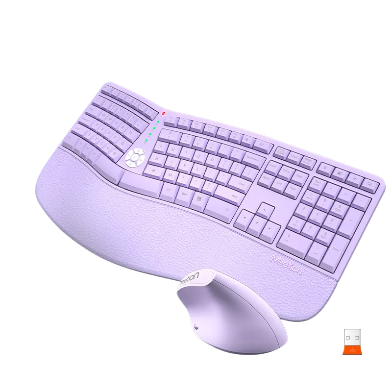 Ergonomic Wireless Keyboard and Mouse Combo – Silent Office Computer Set