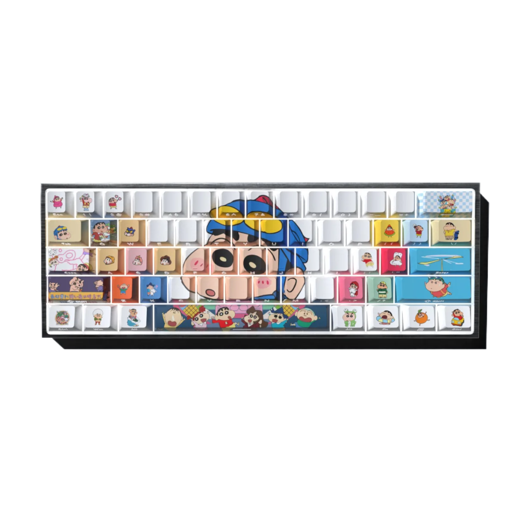 Ultraman Crayon Shin-chan 74 Keys PBT Keycap Set for custom mechanical keyboard keycap sourcing main product image