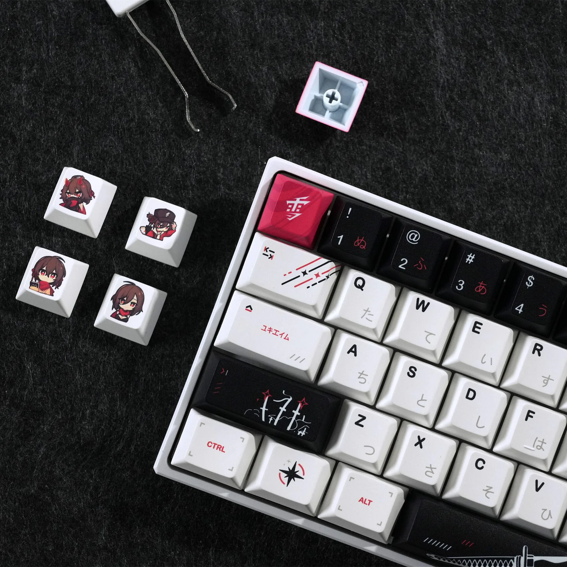 Japanese Root Keycap Set – 134-Key PBT OEM Profile Sublimation