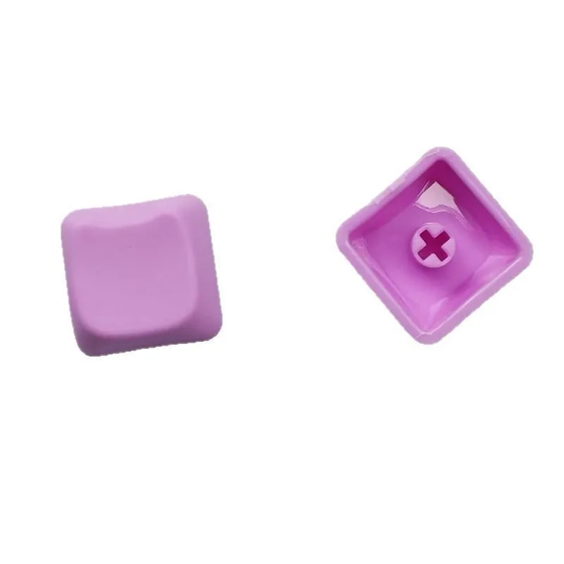 PBT Cat Macaron Multicolor MX Cross Daisy Keycaps – Matte Top, Smooth Bottom