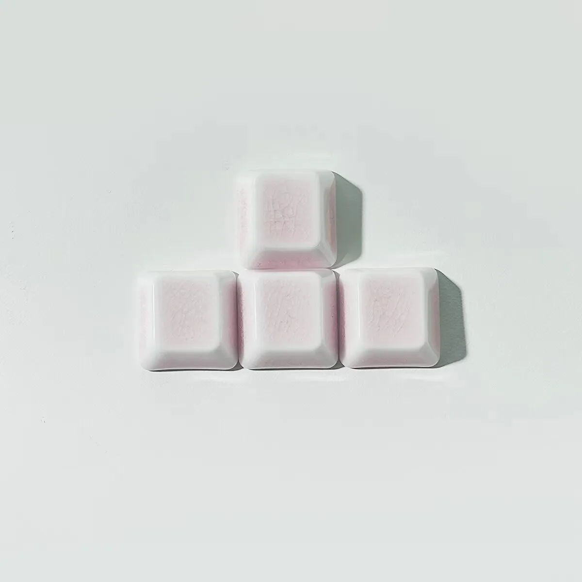 Small Batch Crackle Glaze Ceramic WASD Keycaps
