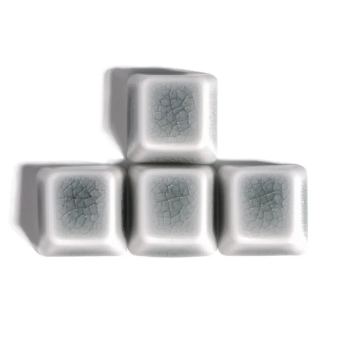 Small Batch Crackle Glaze Ceramic WASD Keycaps