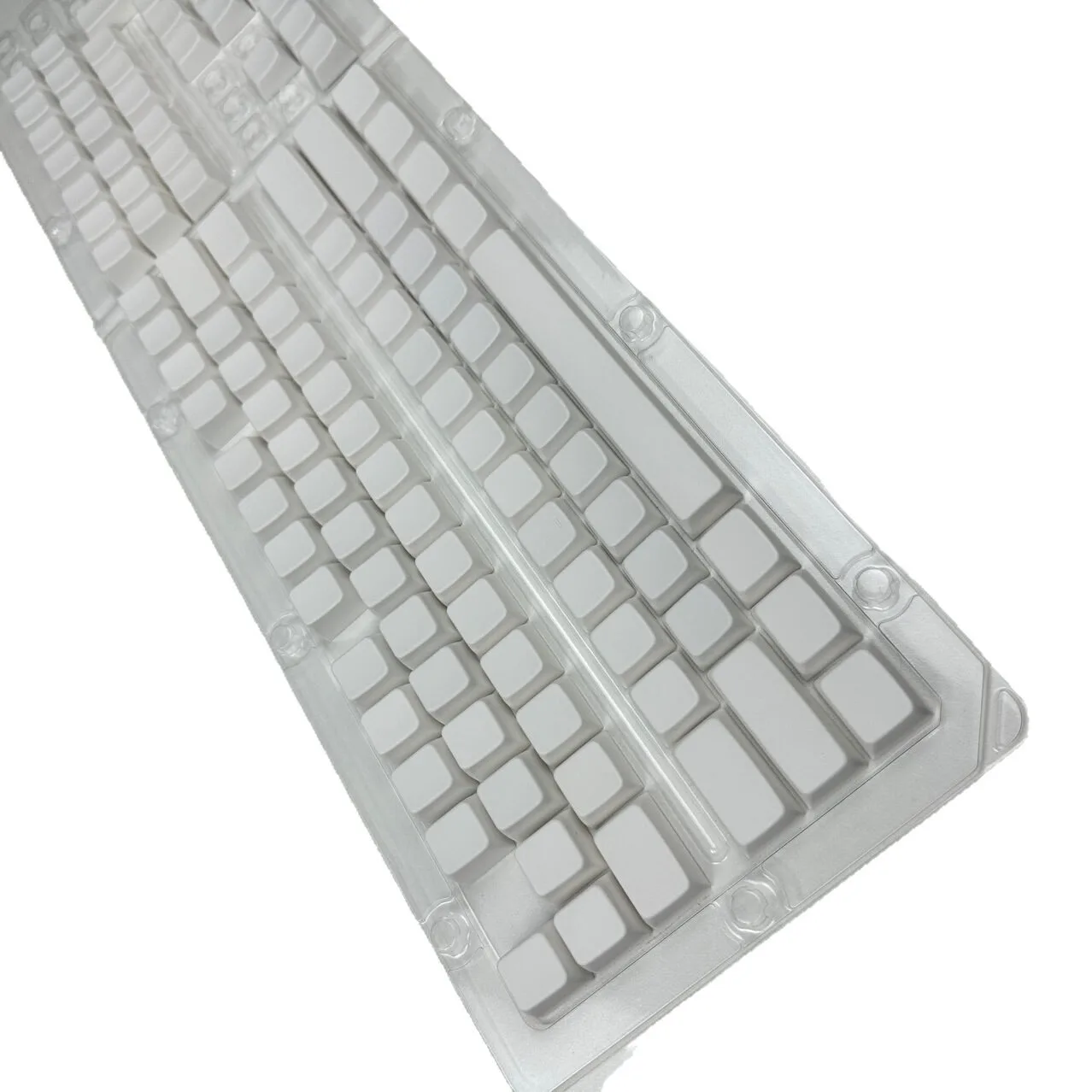 MDA Profile PBT Keycap Set – Blank White 68 Keys