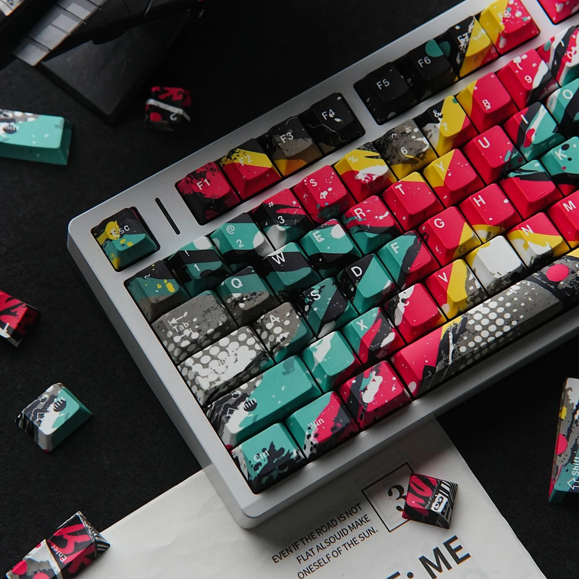 PBT Keycaps with Multilingual Legends for Mechanical Keyboards