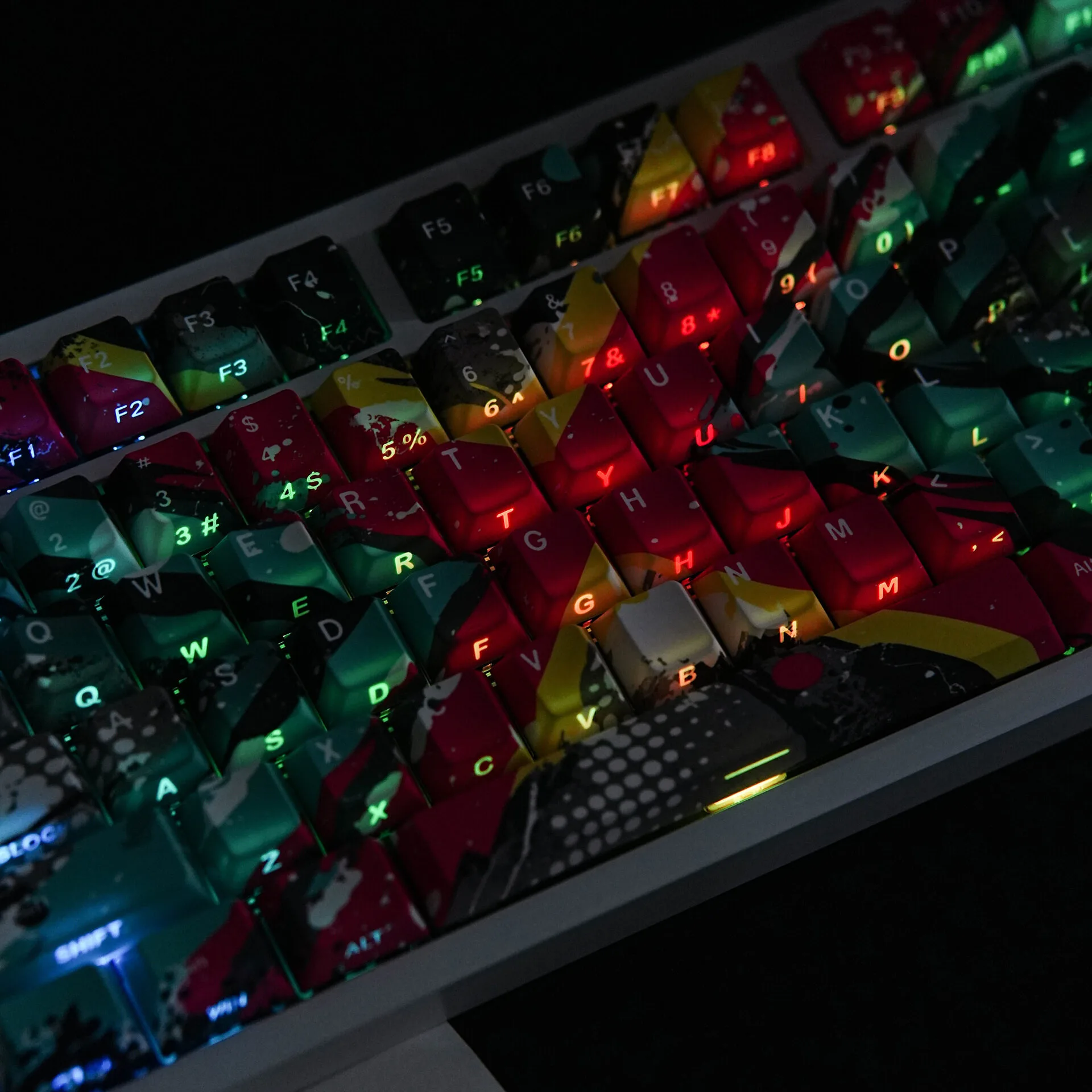 PBT Keycaps with Multilingual Legends for Mechanical Keyboards