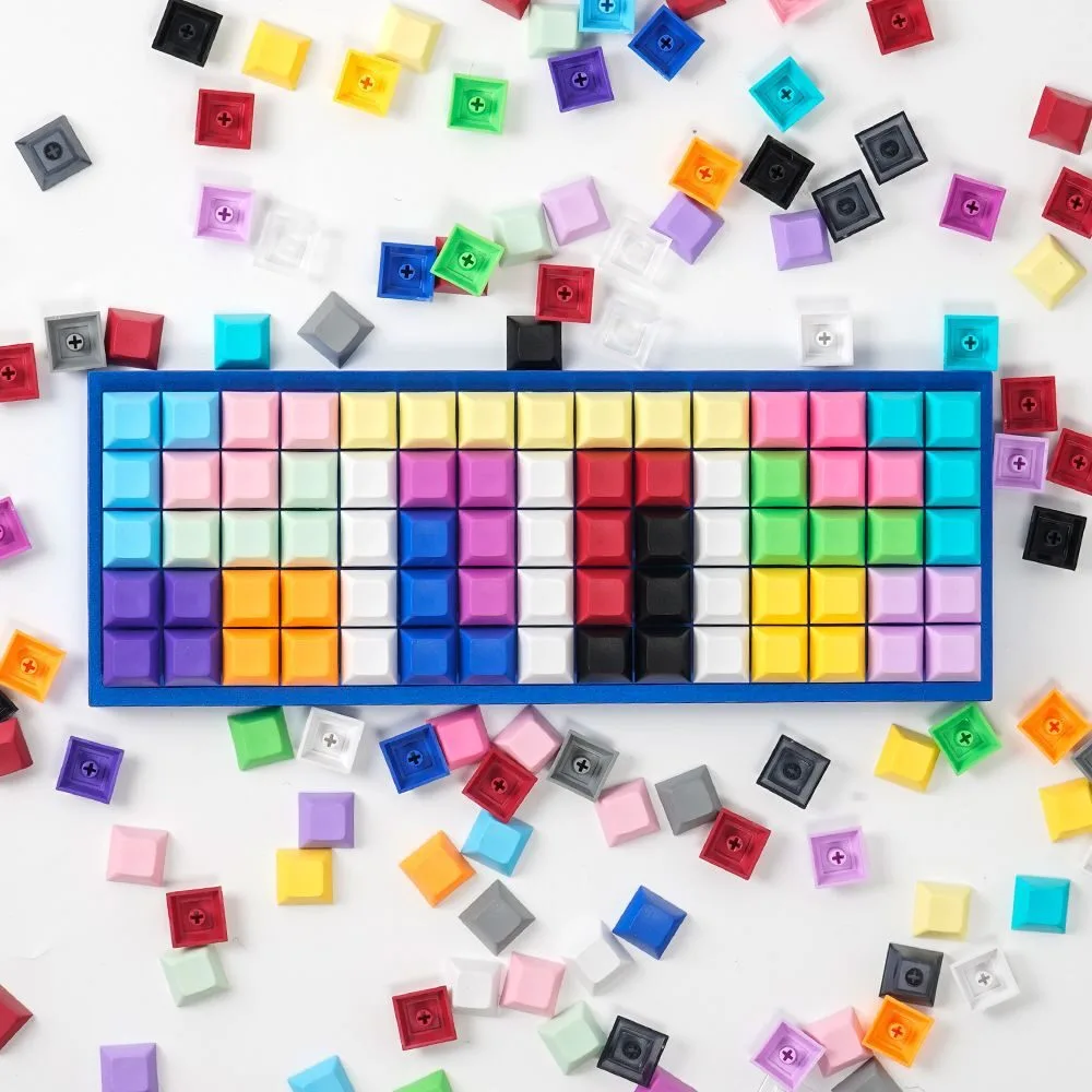 DSA PBT Keycaps for MX Mechanical Keyboards – Non-Shine Through