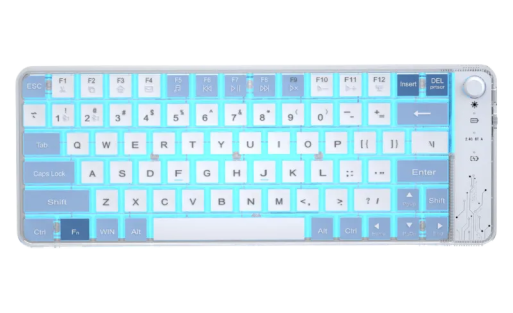 Wireless iPad Bluetooth Keyboard: Crystal Clear, Slim, Rechargeable, Universal for OEM ODM keyboard wholesale supply main product image